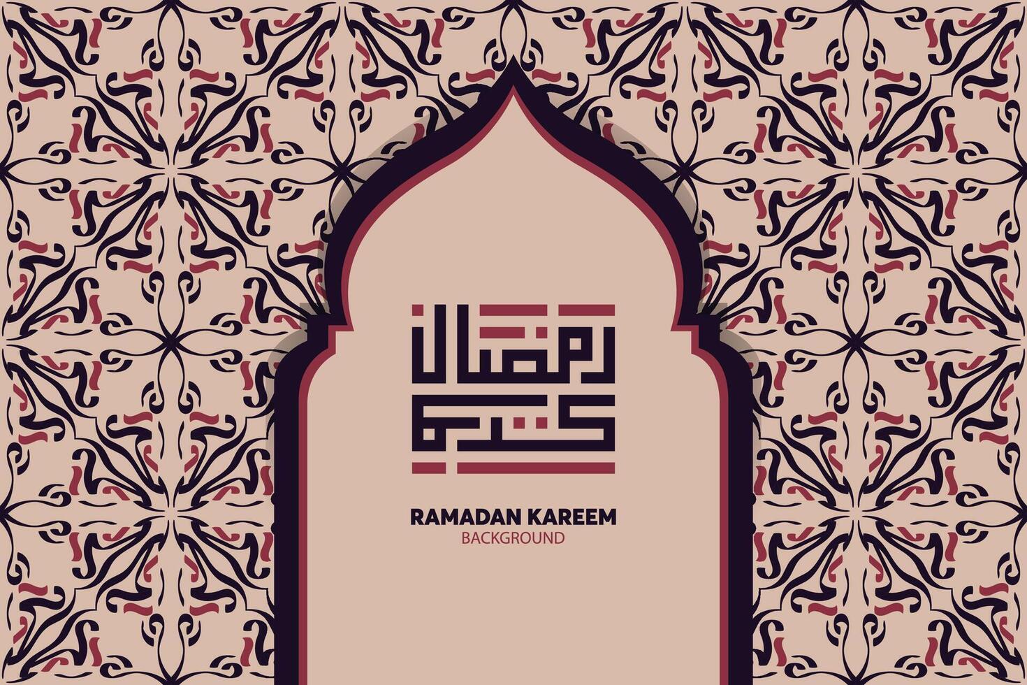 Ramadan kareem in Arabisch schoonschrift groet kaart, de Arabisch schoonschrift middelen, genereus Ramadan, vector