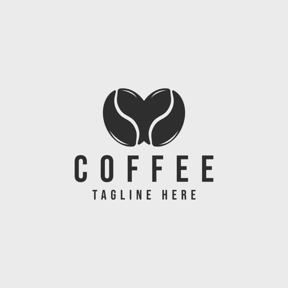 koffie logo wijnoogst vector illustratie sjabloon icoon grafisch ontwerp