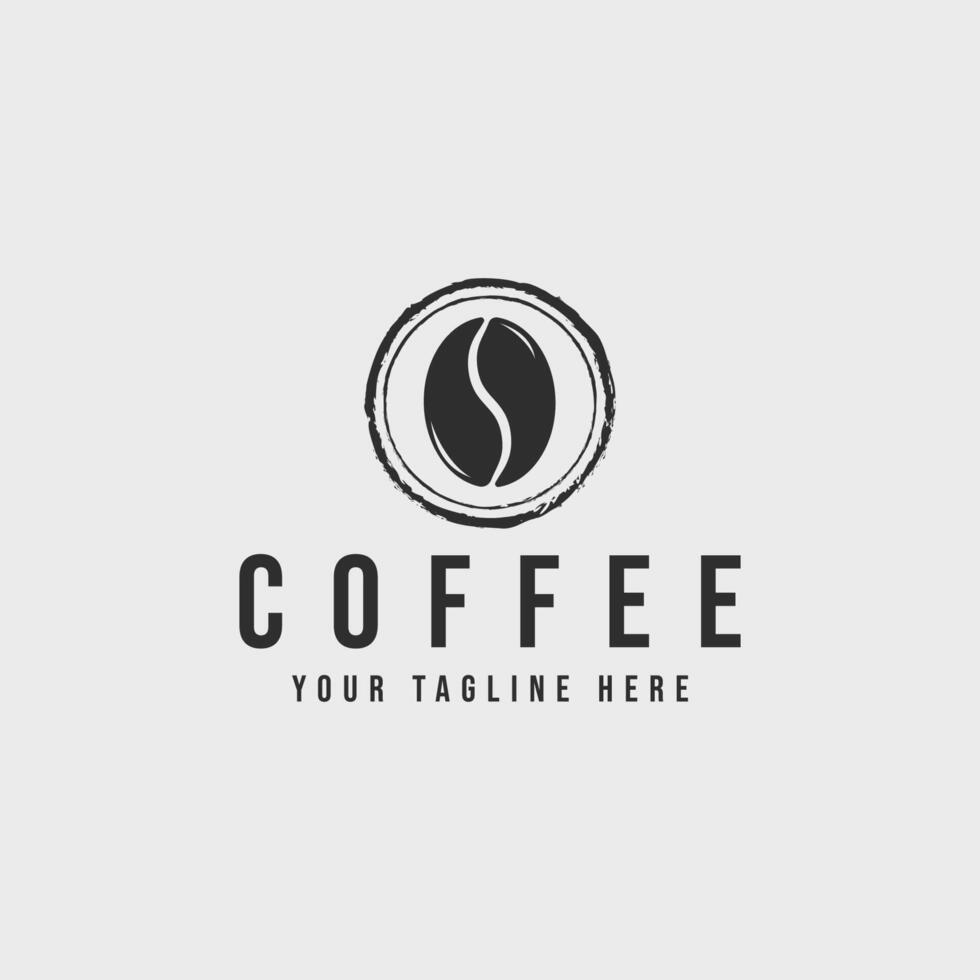 koffie logo wijnoogst vector illustratie sjabloon icoon grafisch ontwerp