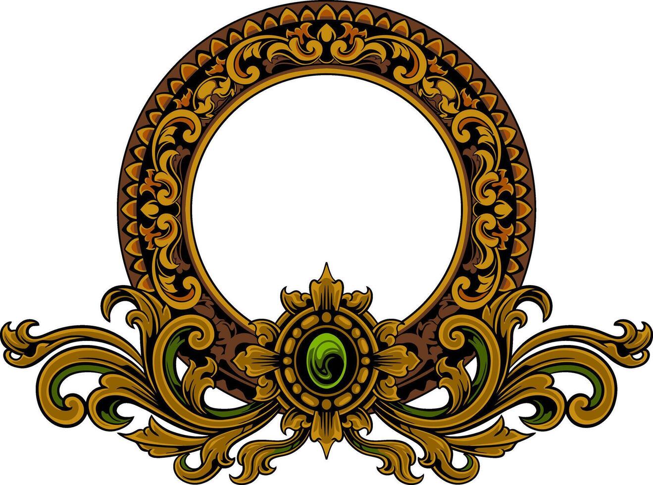 grens wijnoogst ornament vector