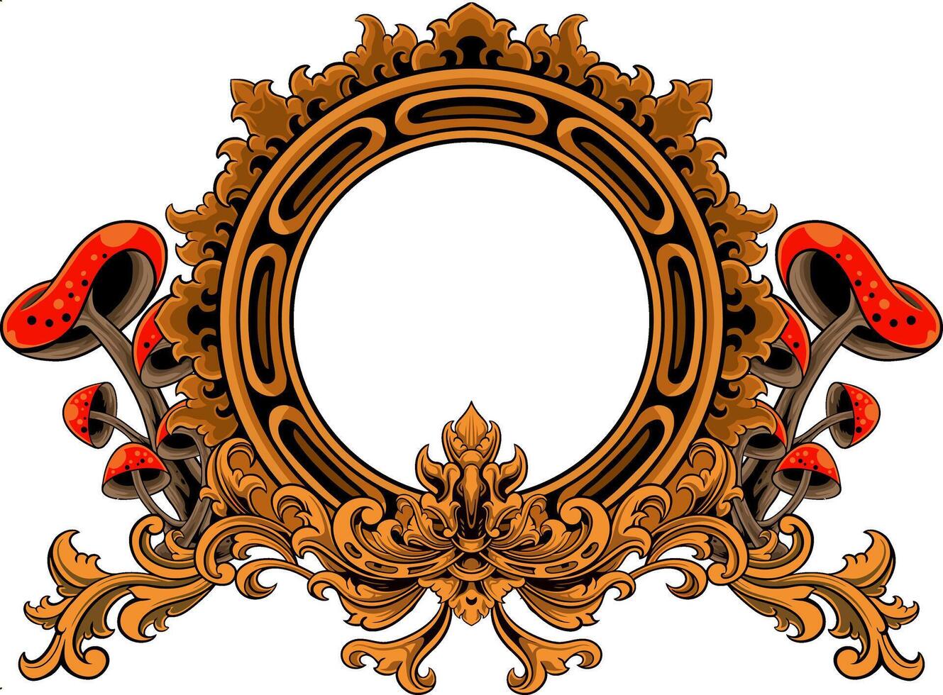 grens wijnoogst ornament vector