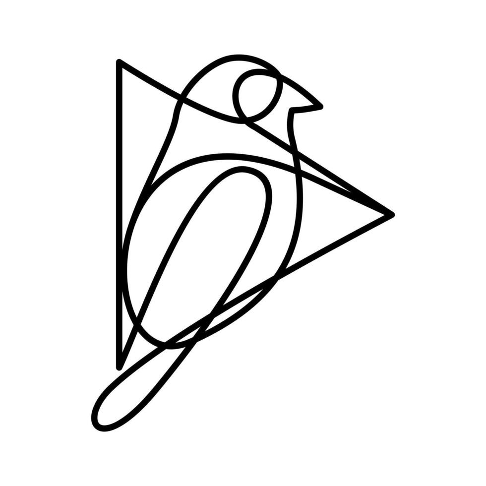vogel logo, ontwerp element voor logo, poster, kaart, banier, embleem, t shirt. vector illustratie