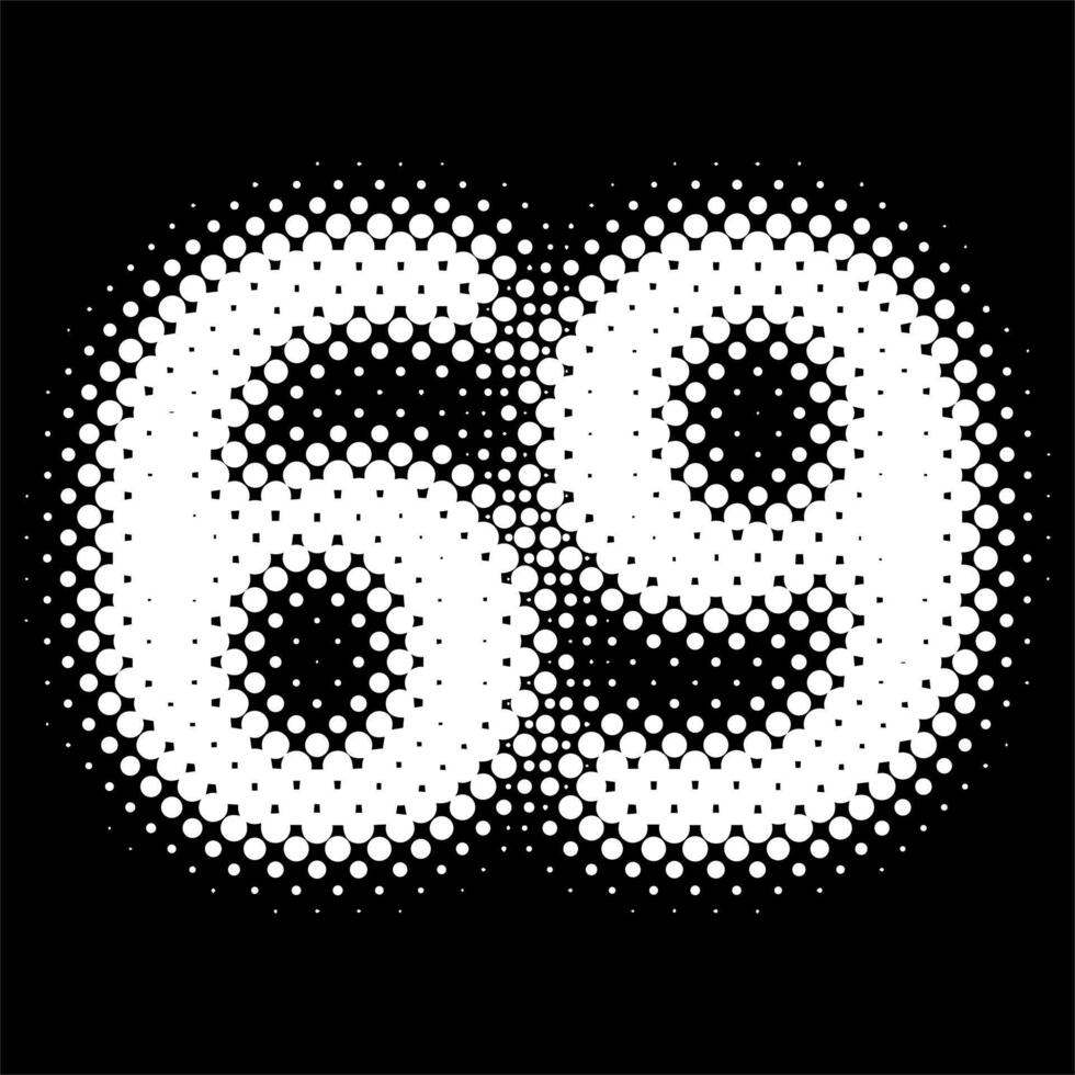 69, zes negen, ontwerp element voor logo, poster, kaart, banier, embleem, t shirt. vector illustratie