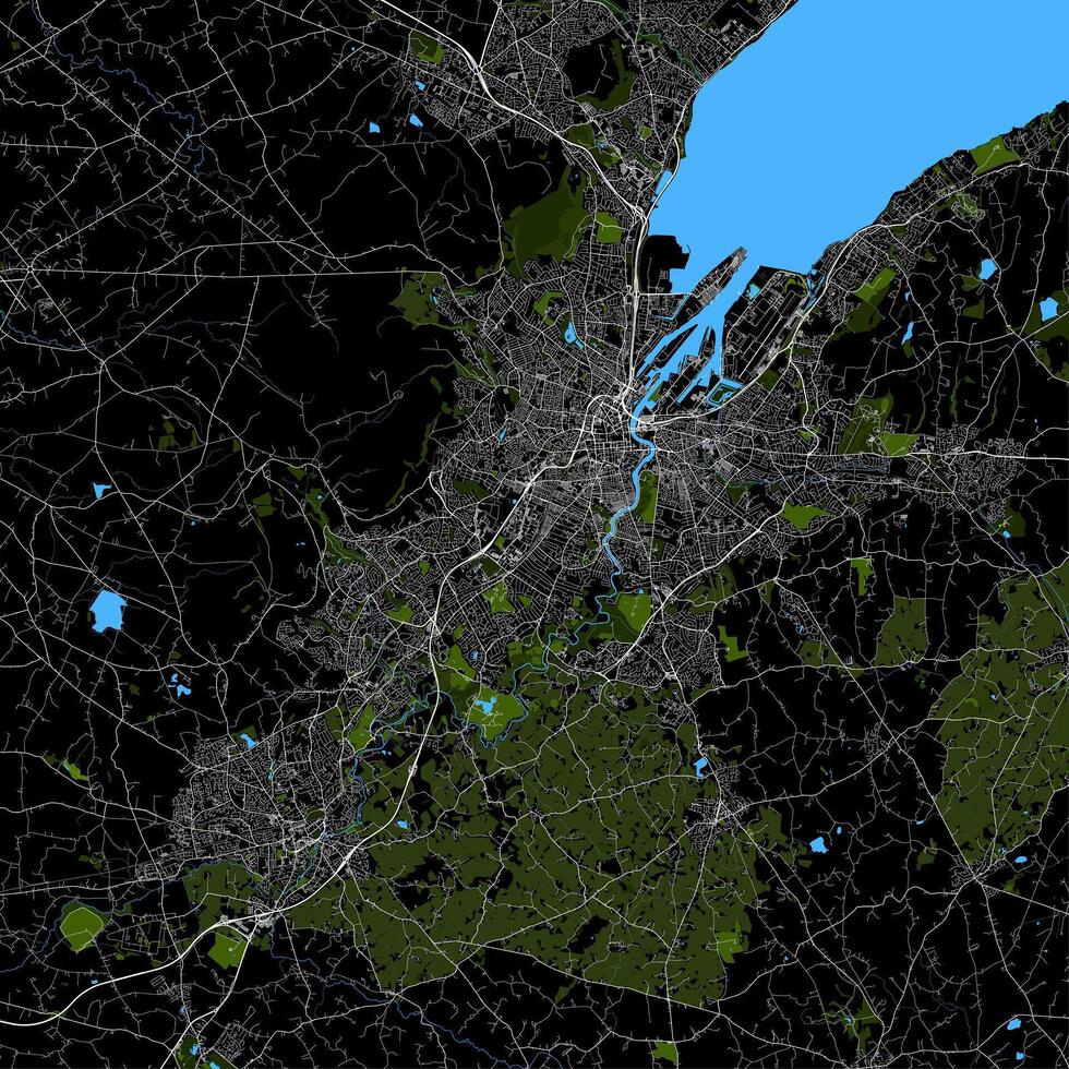 stad kaart belfast, noordelijk Ierland vector