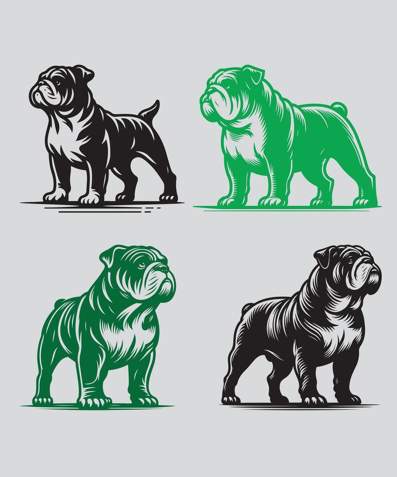 het beste Frans bulldog silhouet vector