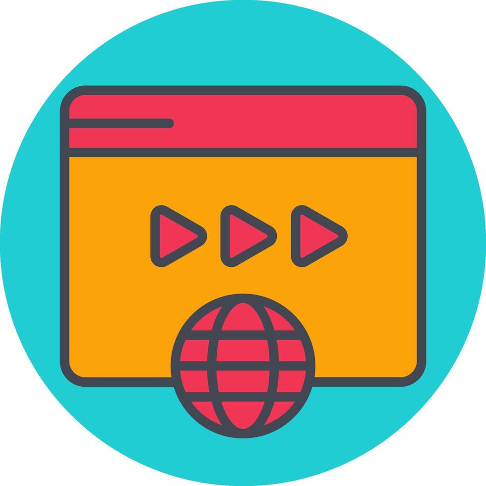 videomarketing vectorpictogram vector