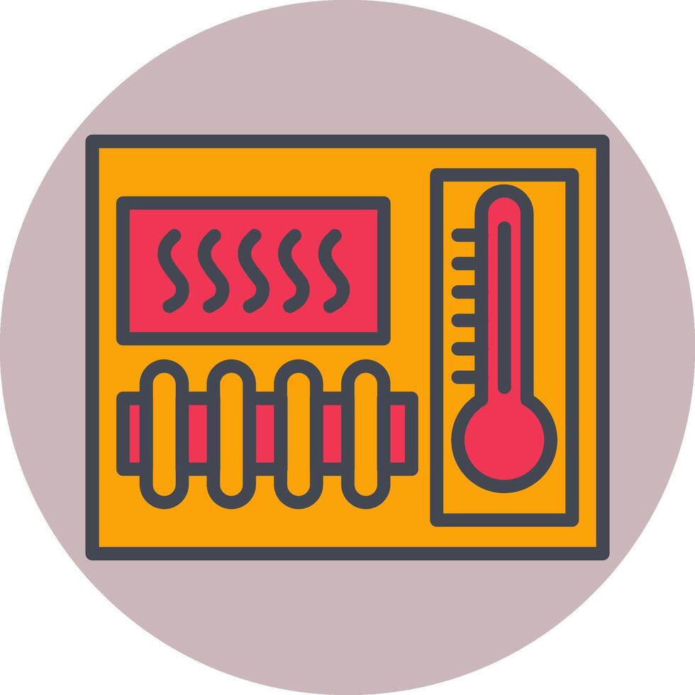 verwarming element vector icoon