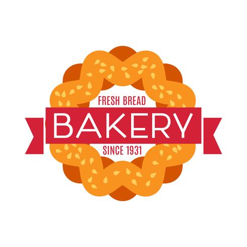 Verzameling van vintage retro bakkerij vector