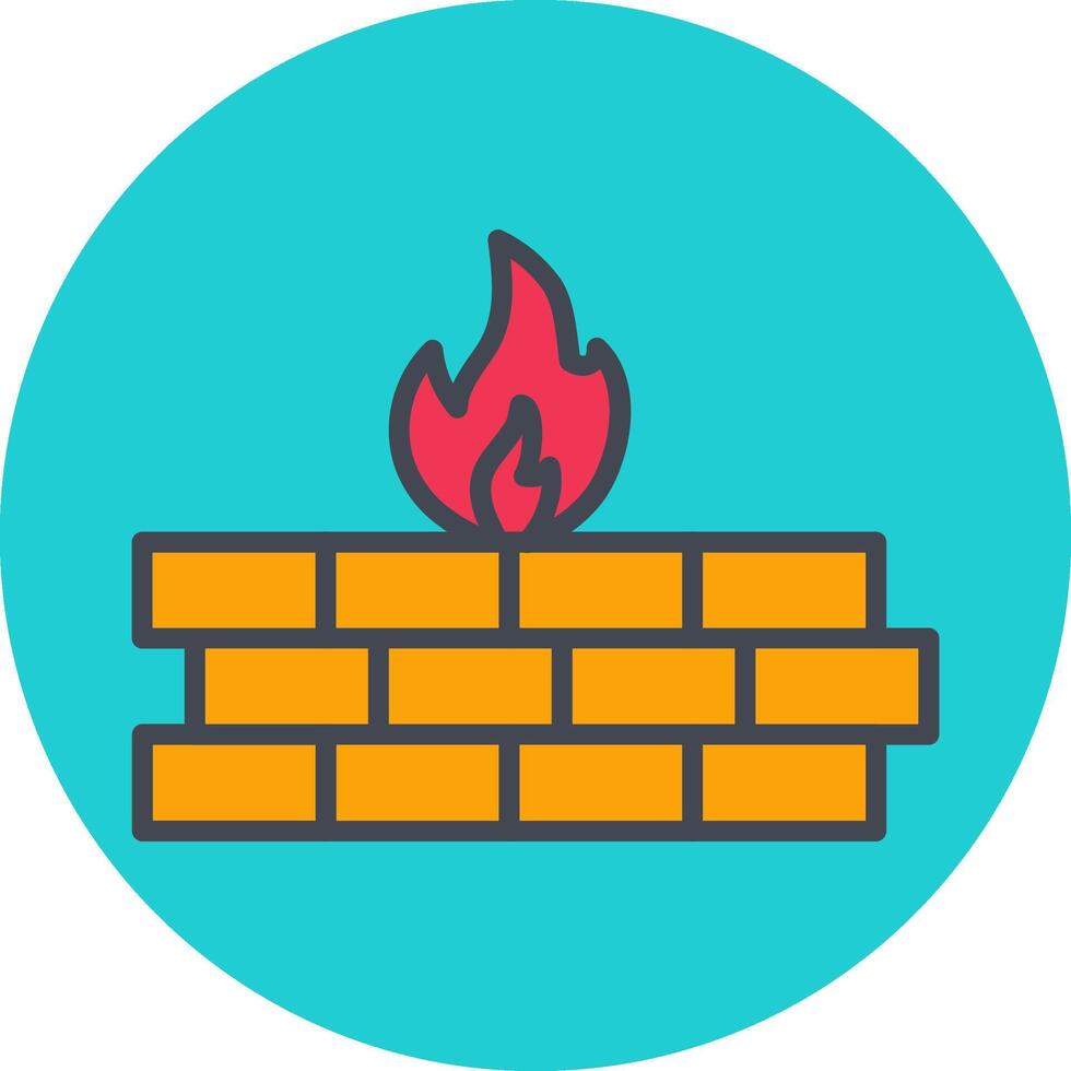 firewall vector pictogram