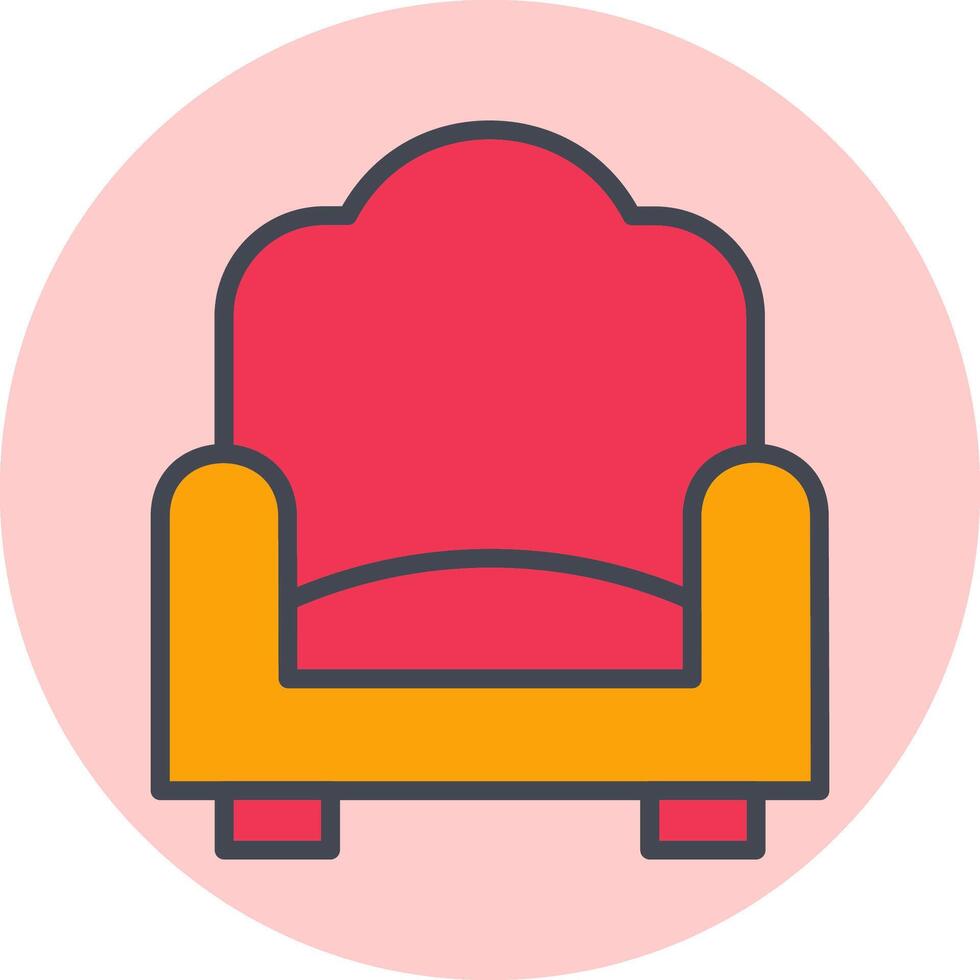 single sofa vector icoon