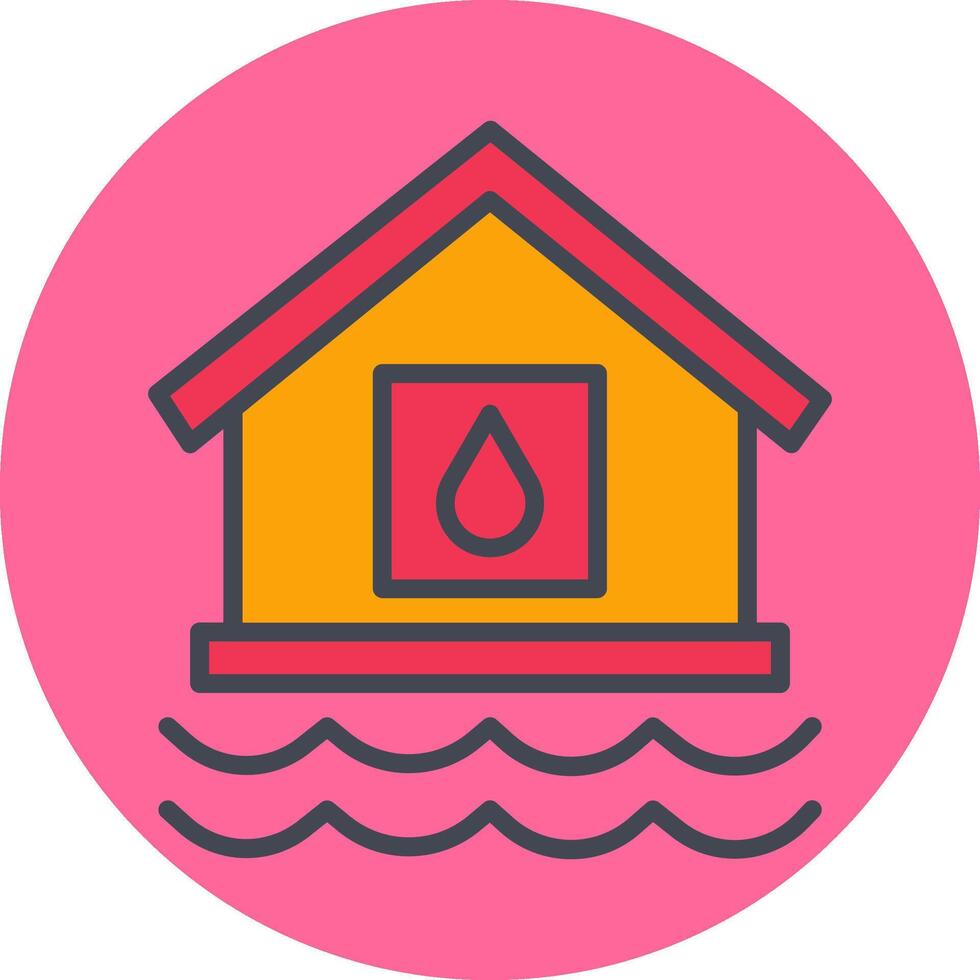 water huis vector icoon