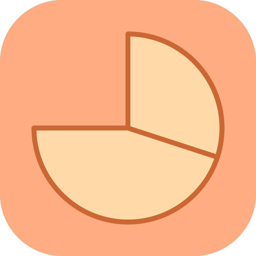 cirkeldiagram vector pictogram