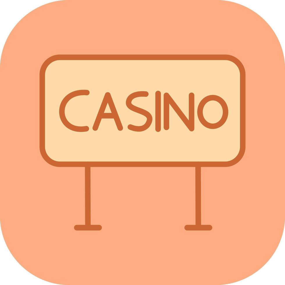 casino teken vector icoon