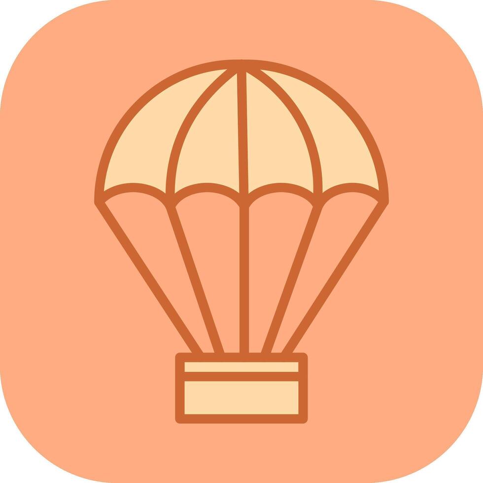 parachute vector pictogram