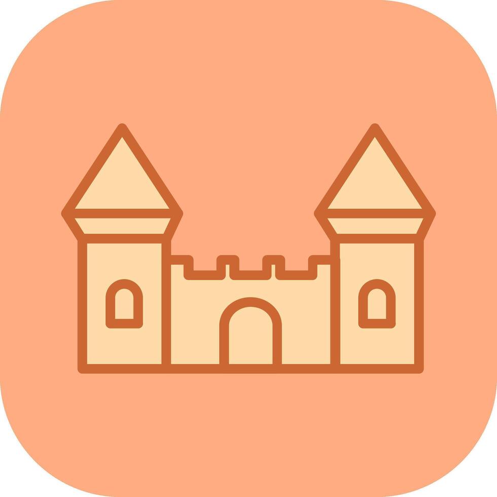 kasteel vector pictogram