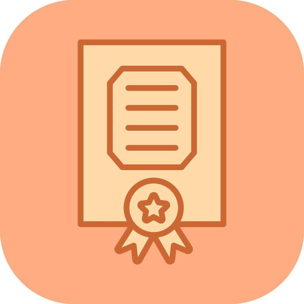 certificaat vector pictogram