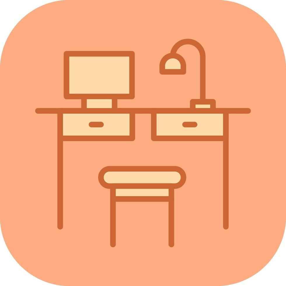 gemakkelijk bureau vector icoon