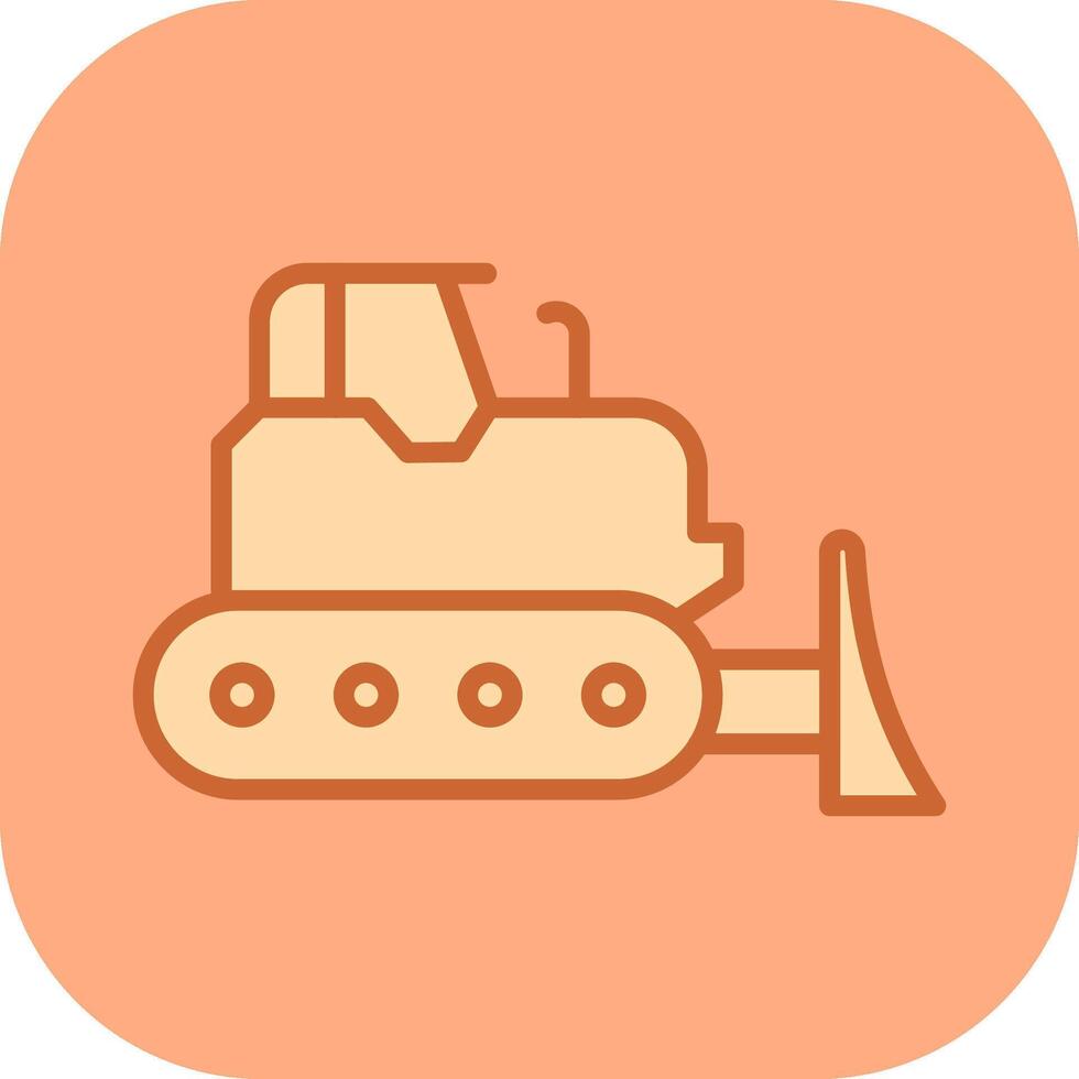 bulldozer vector icoon