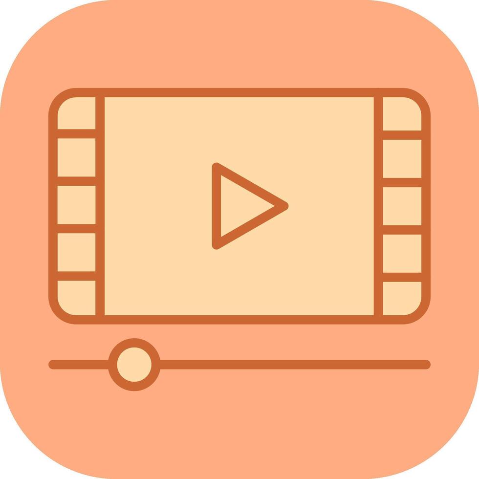 video en animatie vector icoon