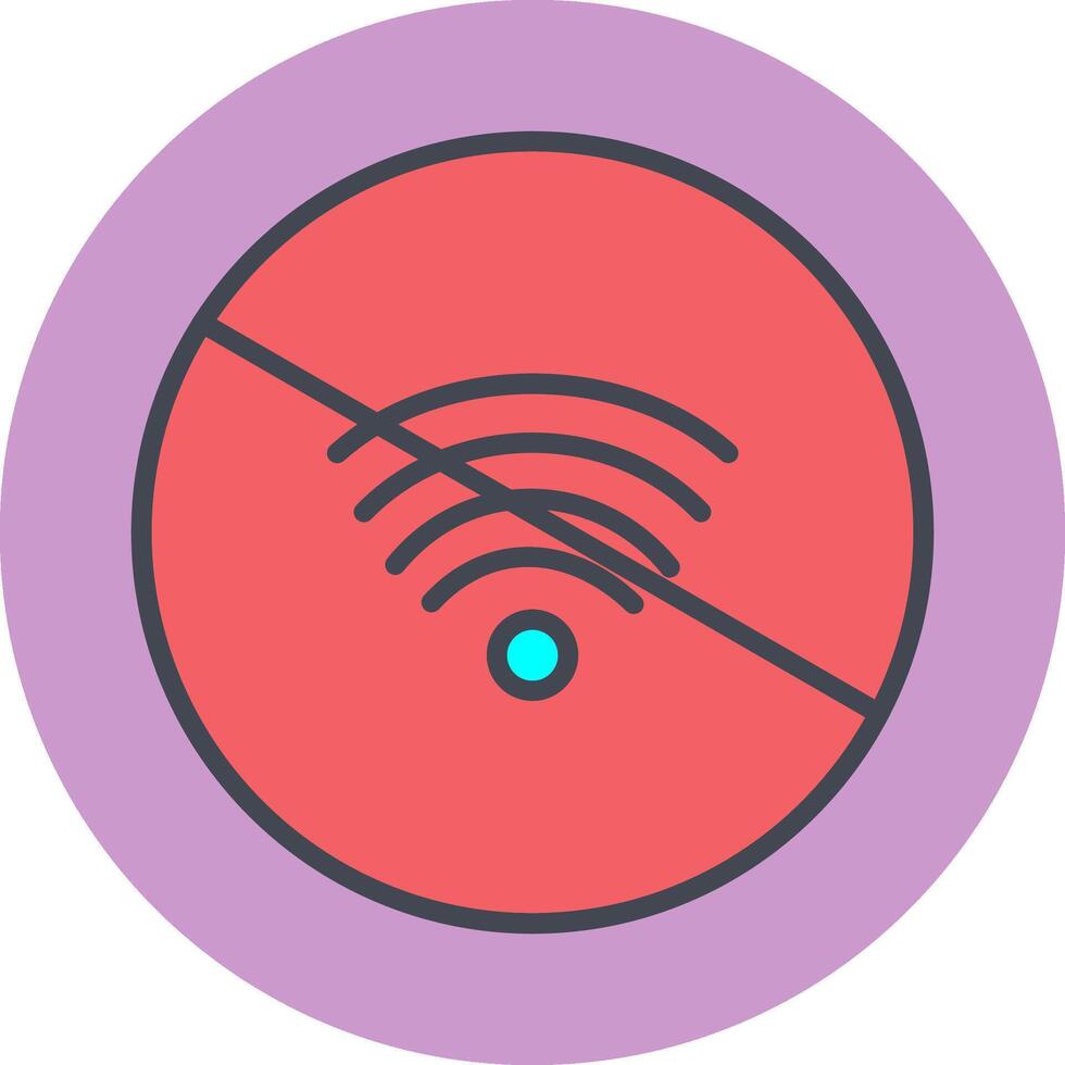 Nee Wifi vector icoon