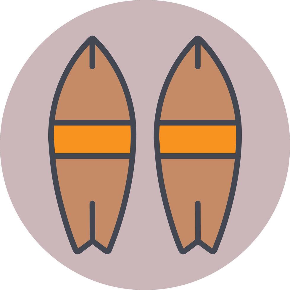 surfplank vector pictogram