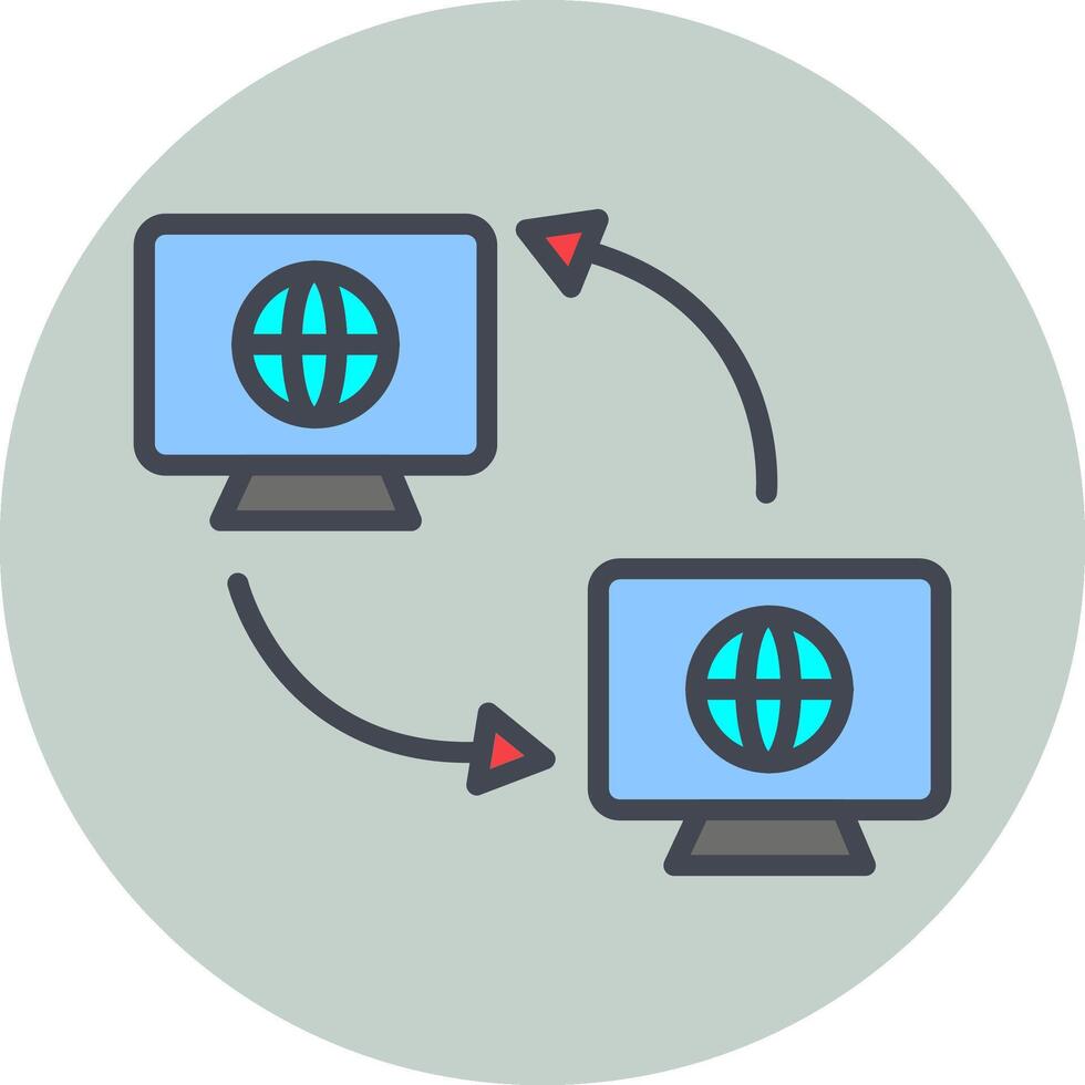 synchronisatie vector icoon