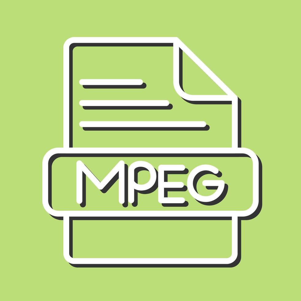 mpeg vector icoon