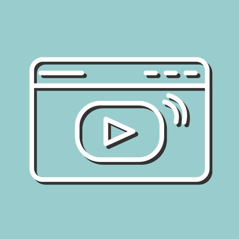 video streaming vector icoon