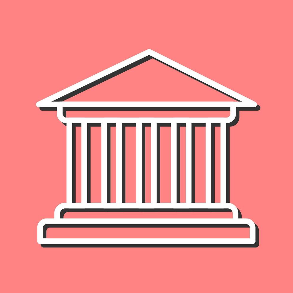 Parthenon vector icoon