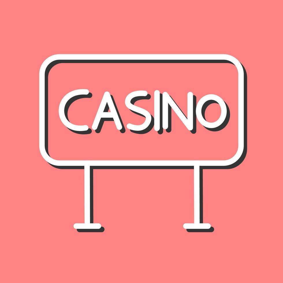 casino teken vector icoon