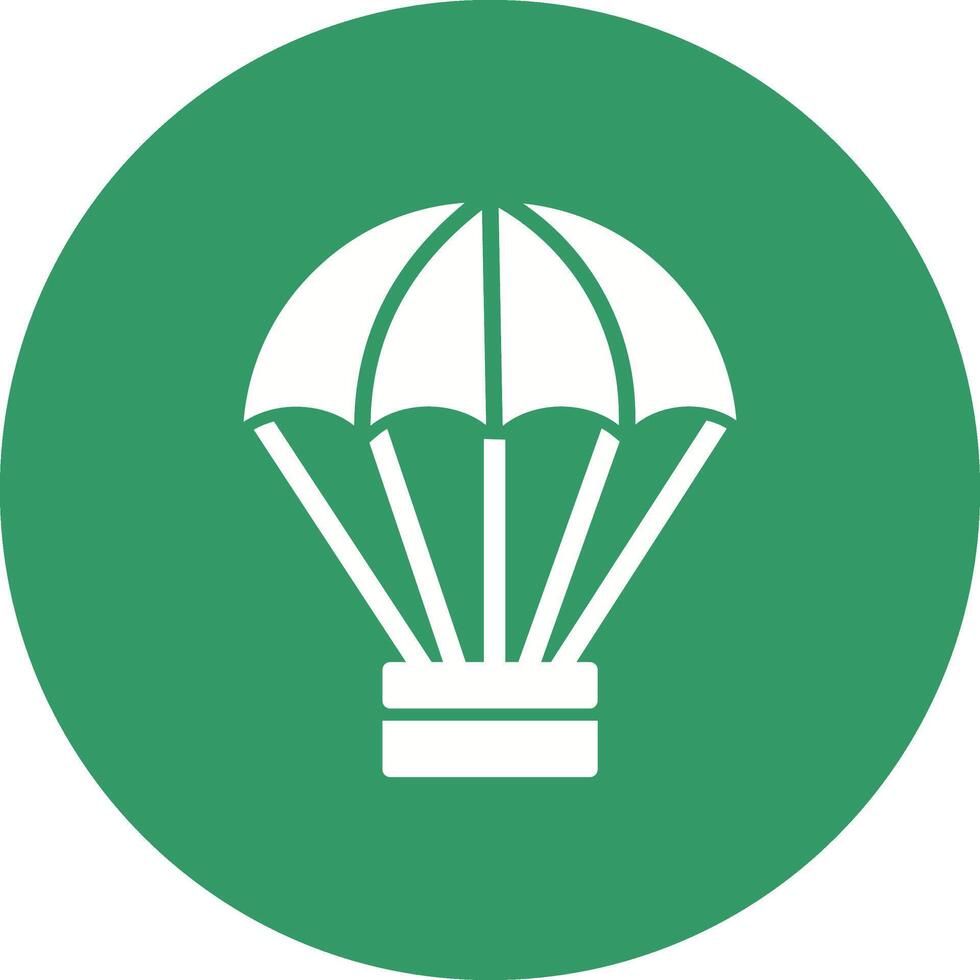 parachute vector pictogram