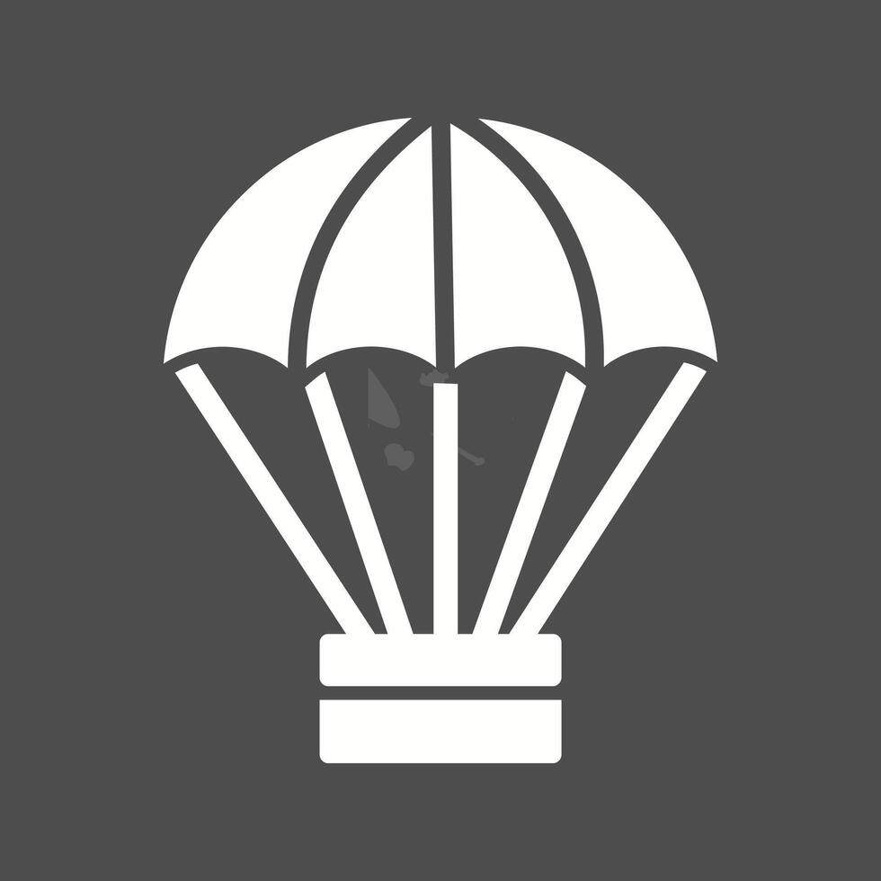 parachute vector pictogram