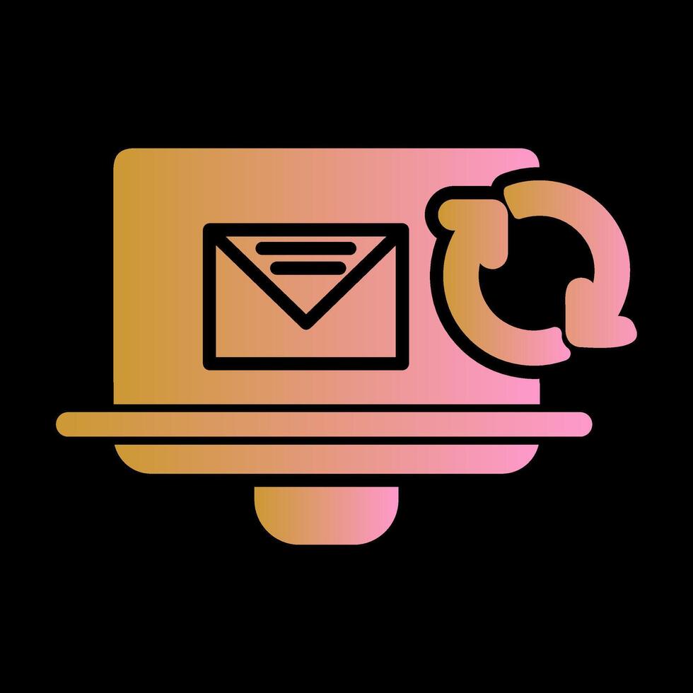 vernieuwen mail vector icoon