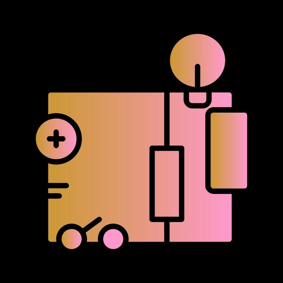 elektrisch stroomkring vector icoon