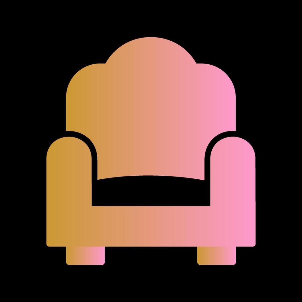 single sofa vector icoon