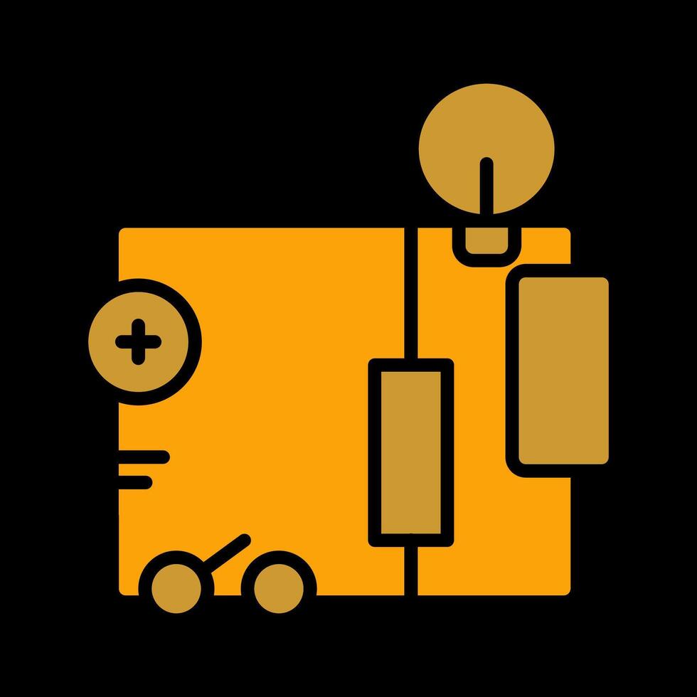 elektrisch stroomkring vector icoon