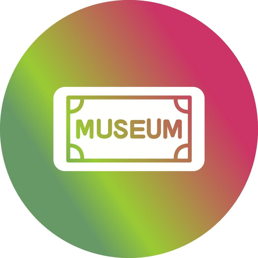 museum label vector icoon