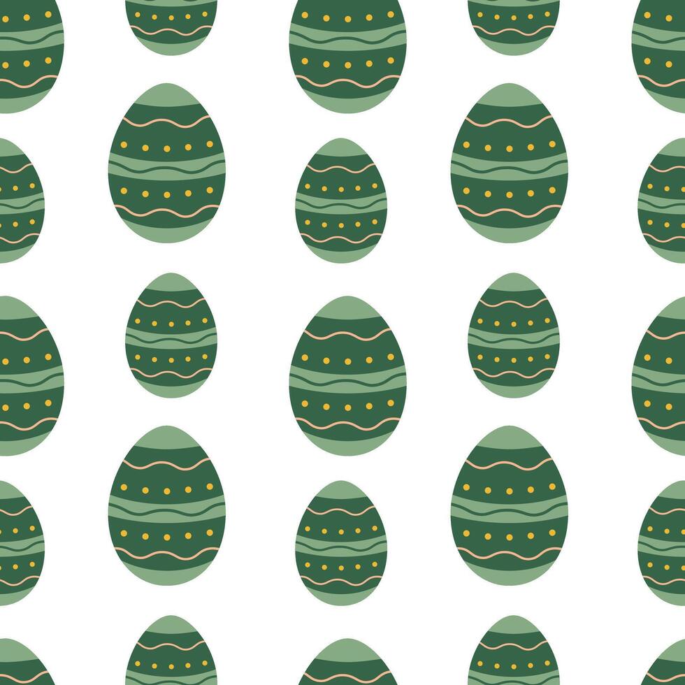 Pasen naadloos patroon met eieren. geïsoleerd vector patroon voor verpakking, kaarten, achtergrond, textiel