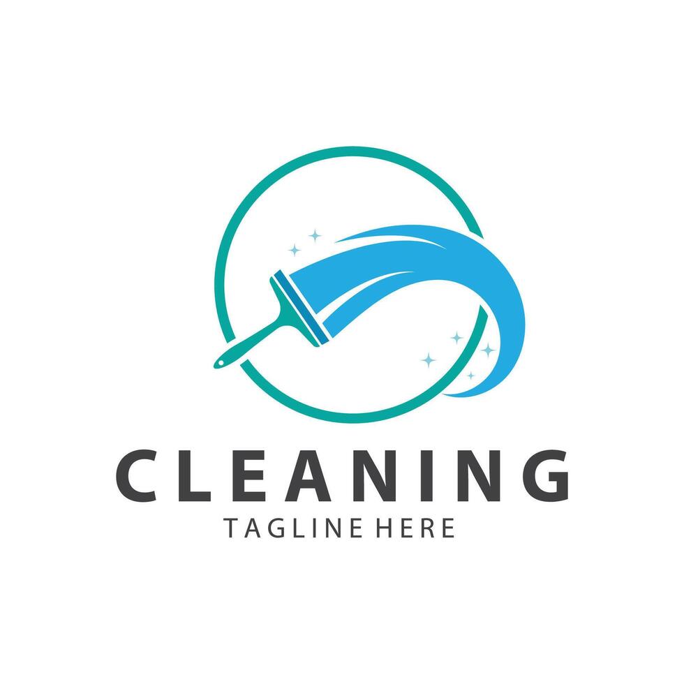 schoonmaak logo schoonmaak huis logo schoonmaak venster logo vector ontwerp