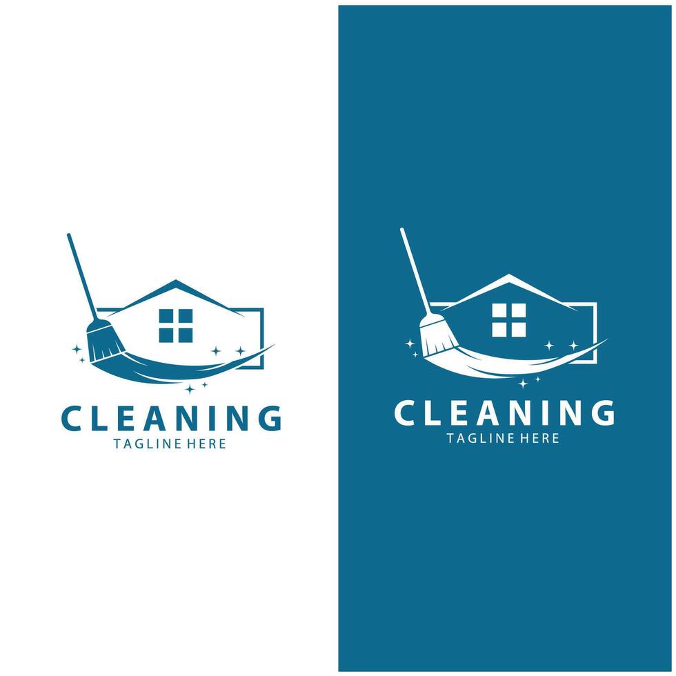 schoonmaak logo schoonmaak huis logo schoonmaak venster logo vector ontwerp