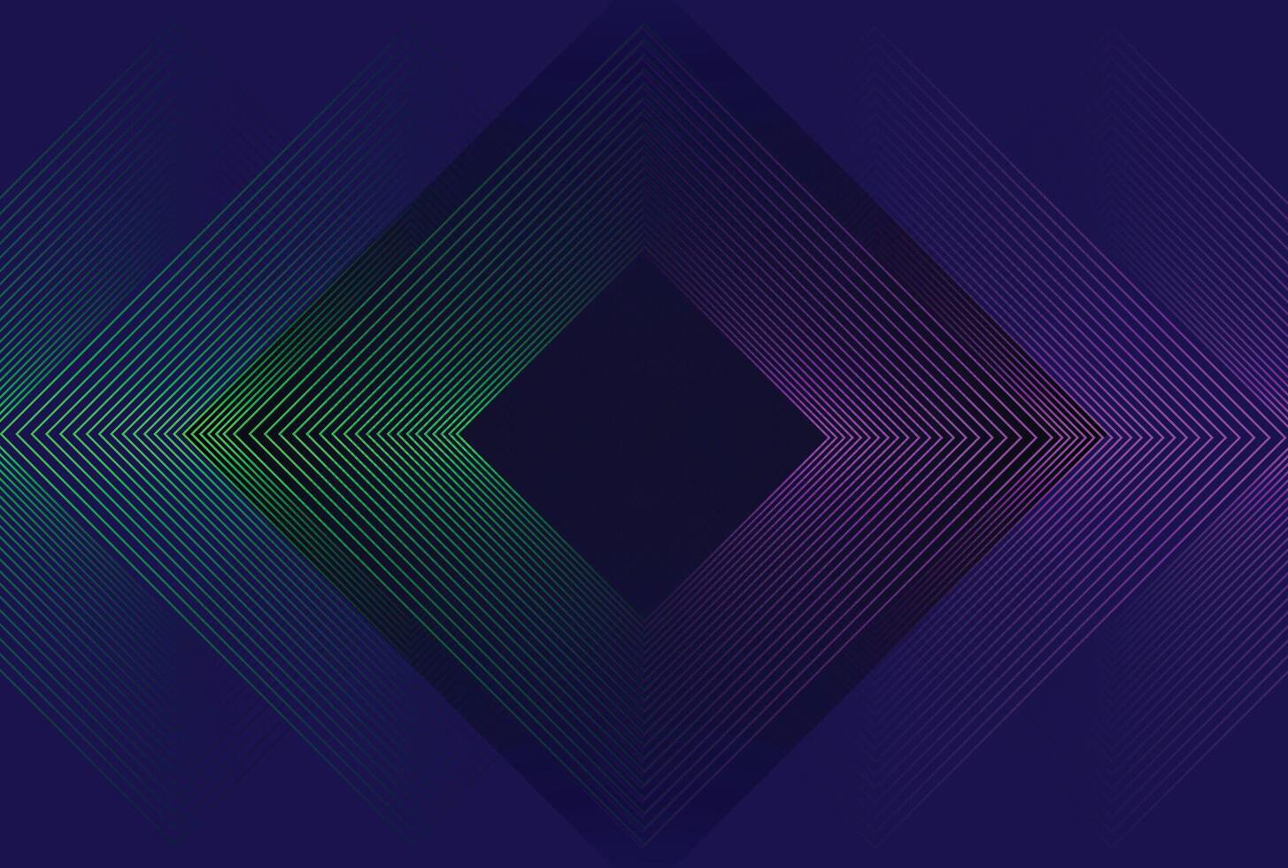 technologie abstract sjabloon achtergrond Aan donker blauw met gloeiend Groenen en magenta lijnen decoratie vector