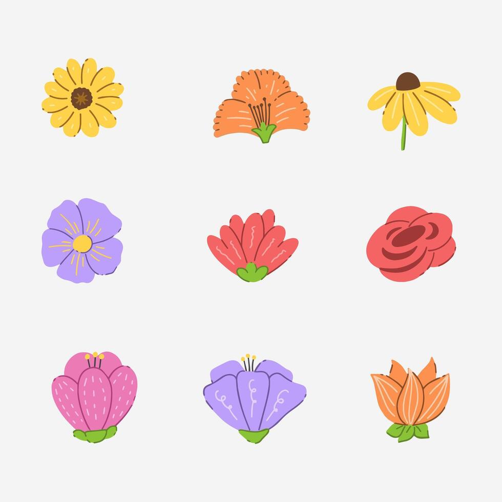 bloem hand- getrokken vector illustratie