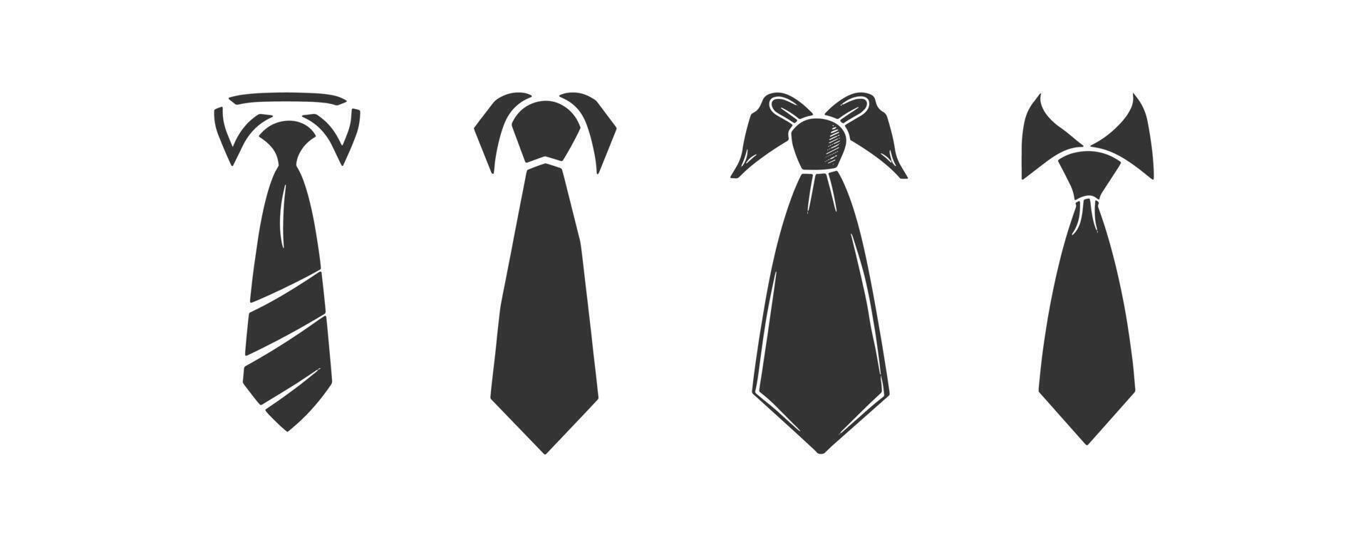 stropdas icoon set. vector illustratie ontwerp.