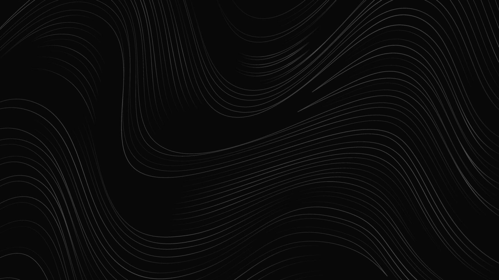 zwart achtergrond, abstract lijnen Golf ontwerp. vector illustratie
