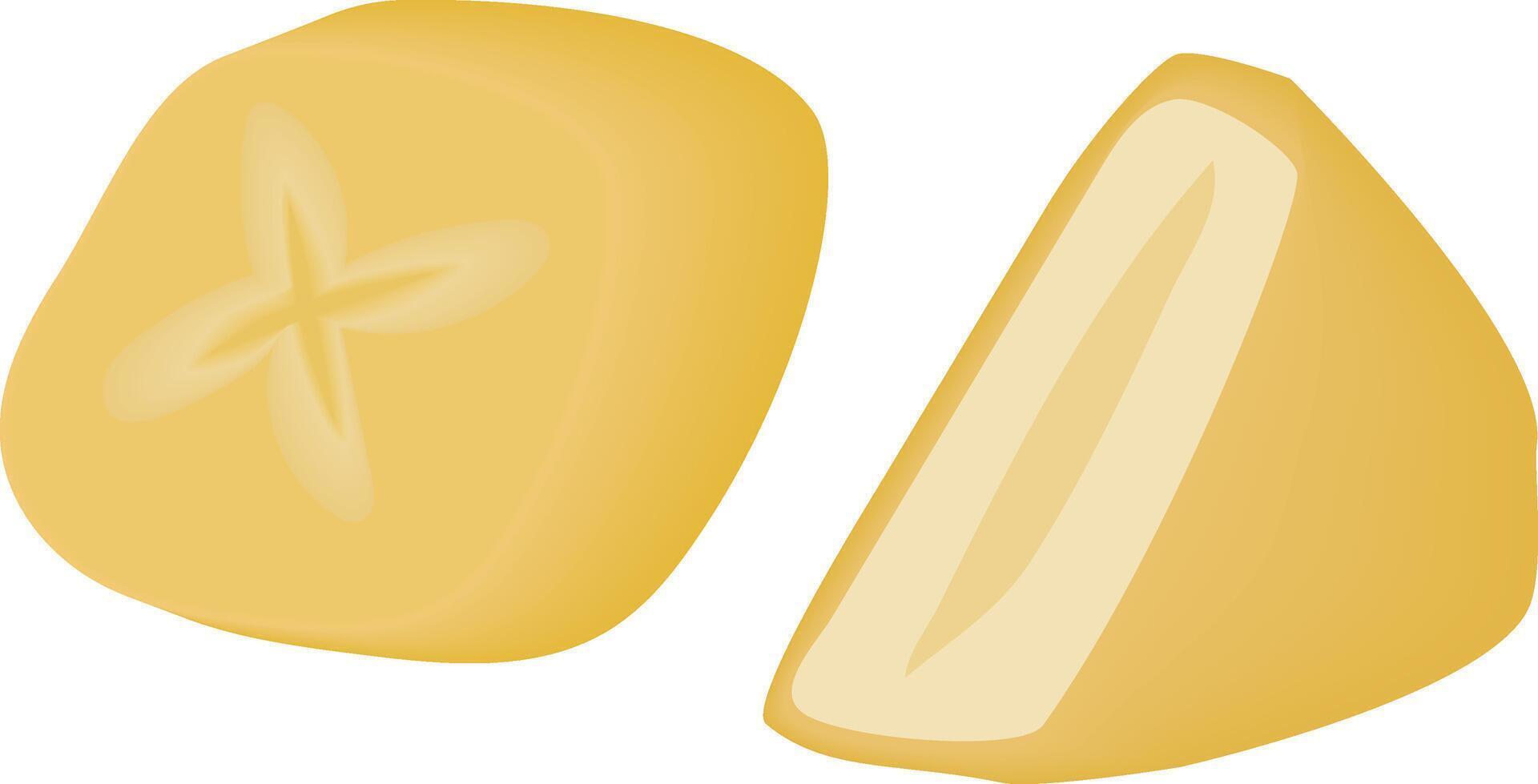 afbeelding van gebakken tofu vector