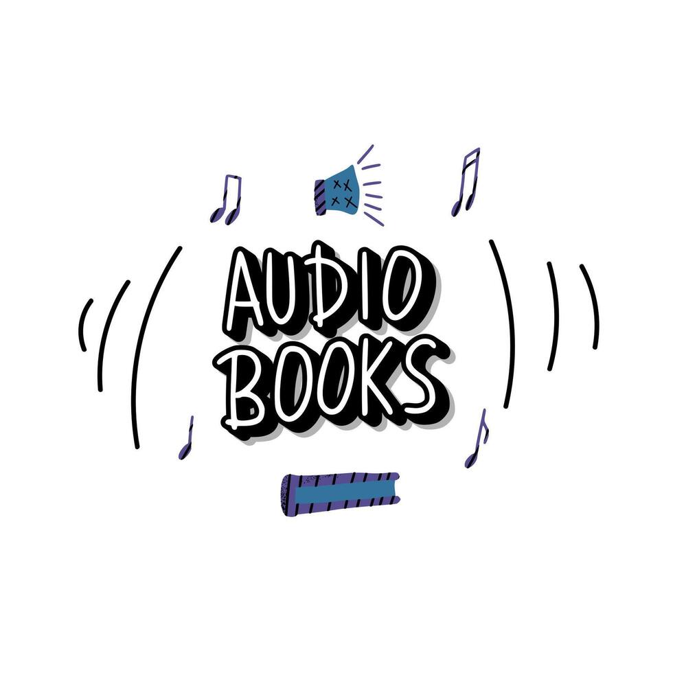 reeks van audio boeken symbolen. vector illustratie.