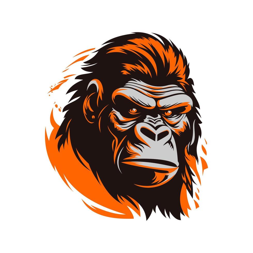 gorilla logo vector