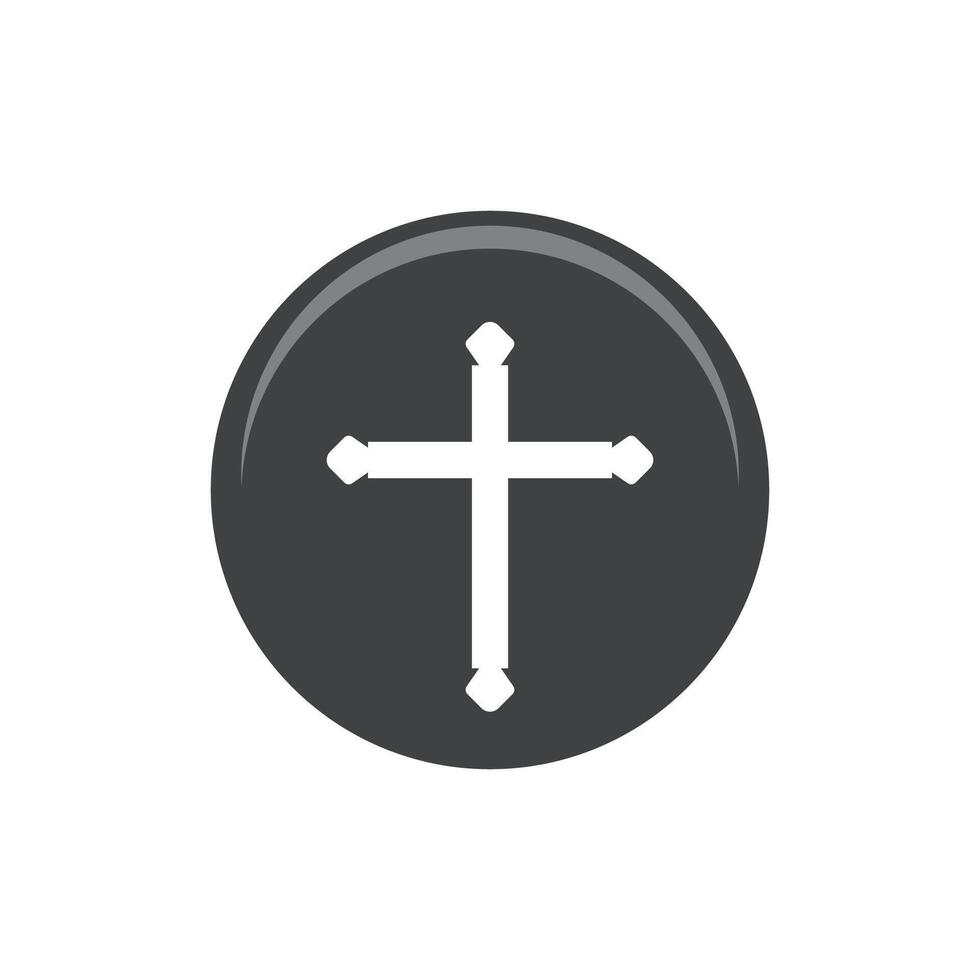 kerk logo vector ilustration sjabloon
