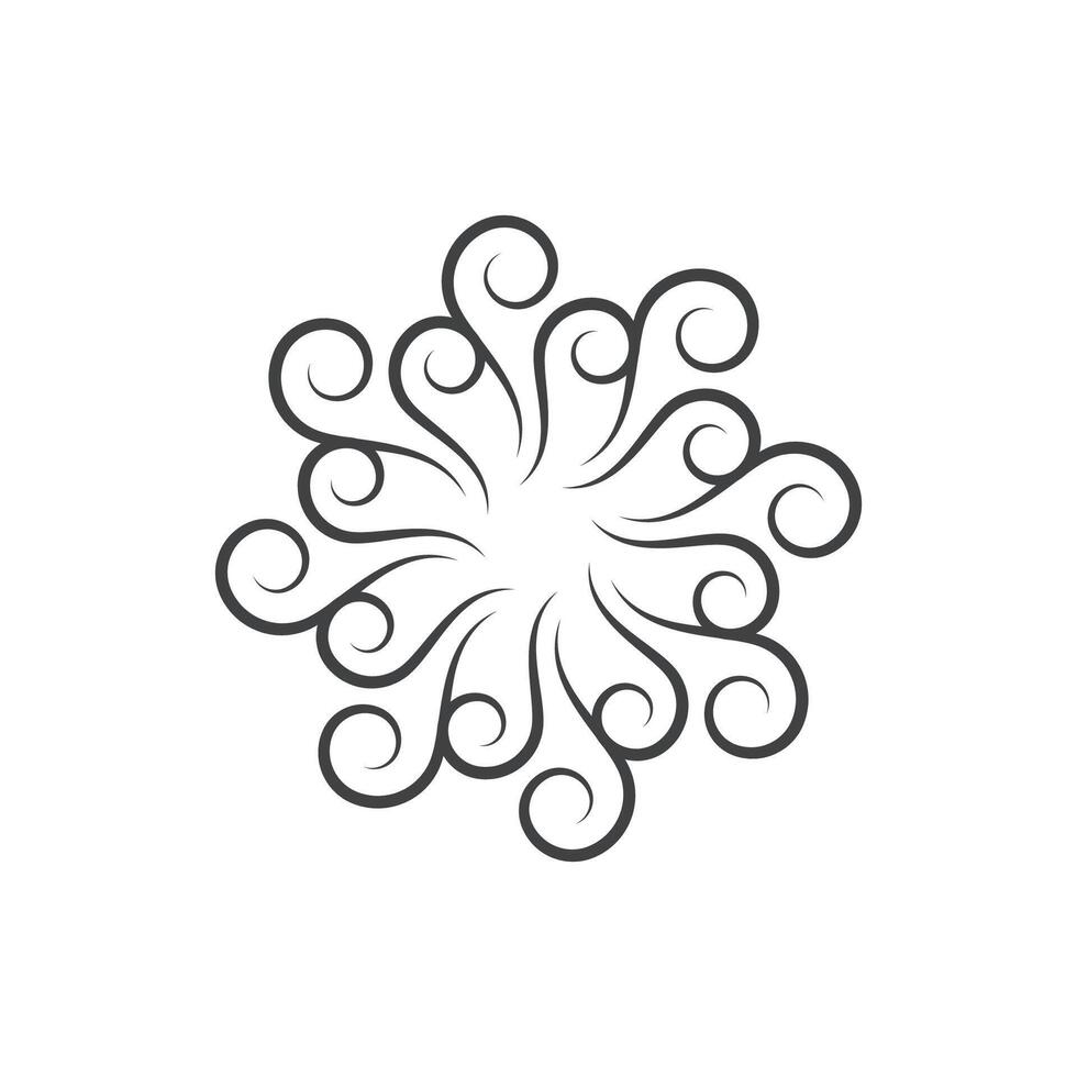 wind logo vector symbool ontwerp