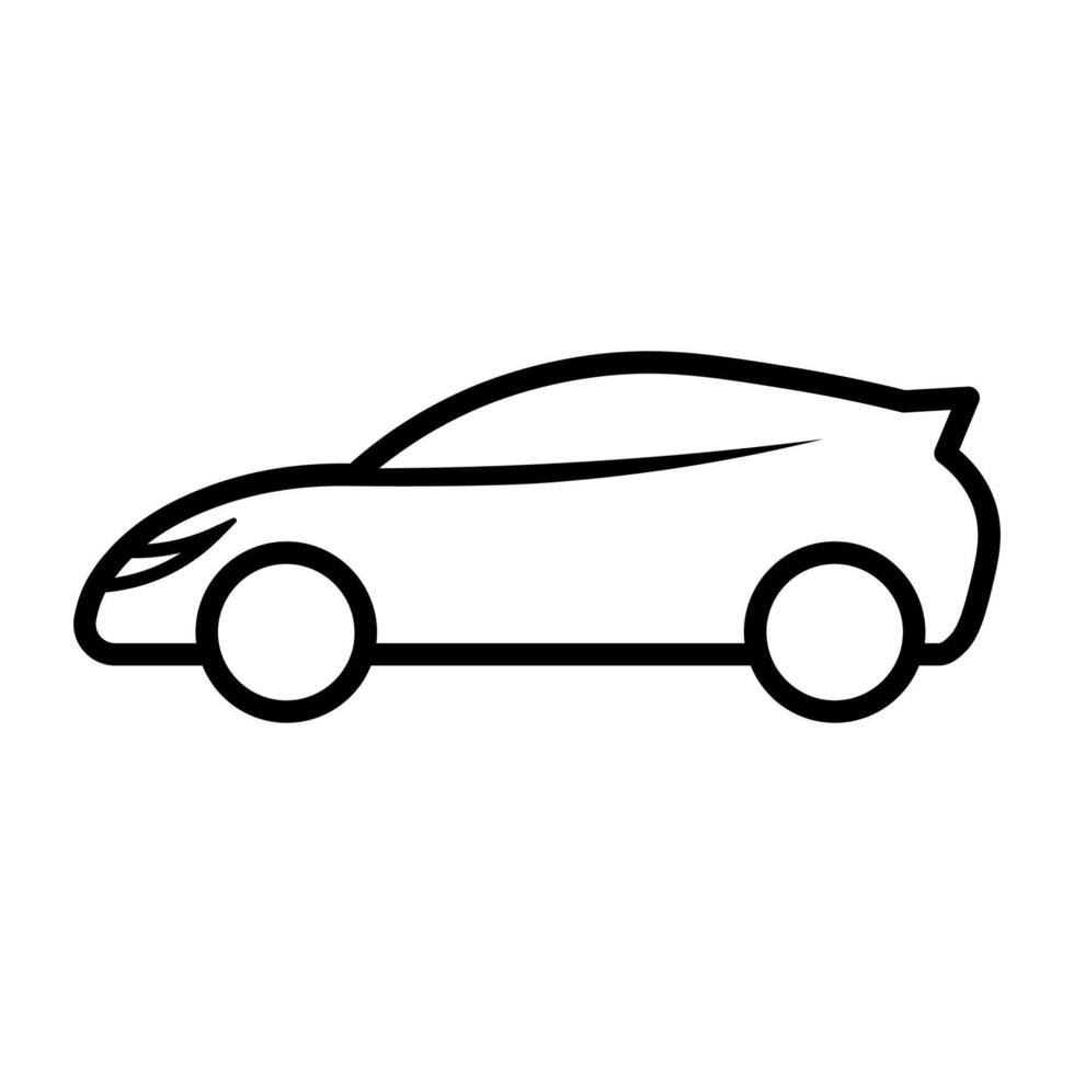 zwart vector auto logo icoon geïsoleerd Aan wit achtergrond